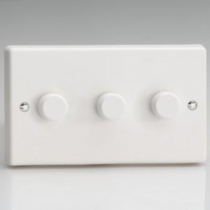 VARILIGHT - JQDSM103W 3-Gang Master Smart WiFi Dimmer 3x 100W