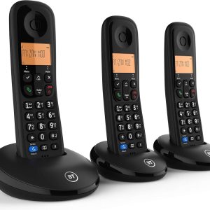 BT Telecoms - DECT Cordless EVERYDAYTRIPLE- With 2 extra