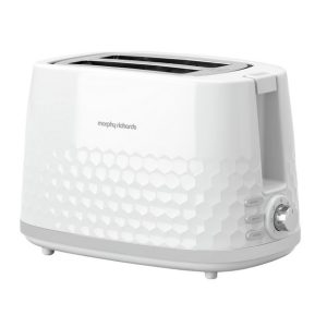 MorphyRichards - White 2 Slice Toaster 220034 Wide slots