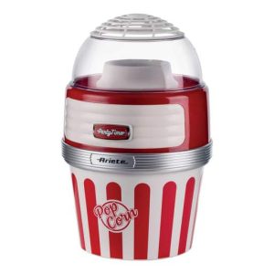 Ariete Retro Popcorn Maker with Serving Bowl Red