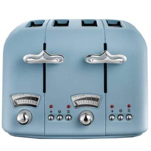 Delonghi 4 Slice Argento Toaster Blue