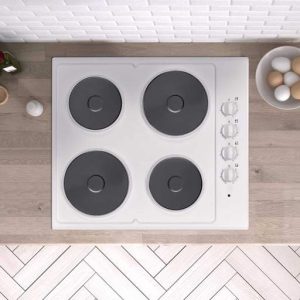 Statesman 60cm 4 Zone Electric Hob White