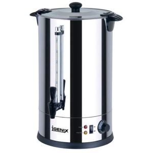 Igenix 8.8L s/s catering urn in single layer,230V/950W, 50/60Hz,BS plug,with thermostat regulator from 30-100?,5 layer brown boxes and no gift box