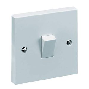 Pik-a-Pak 5A 1 Gng 2 Way Light Swtich White