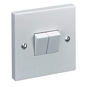 Pik-a-Pak 5A 2 Gng 2 Way Light Swtich White