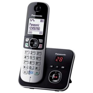 Panasonic Single Dect Telephone with Answer Machine Eco Mode Black and Silver