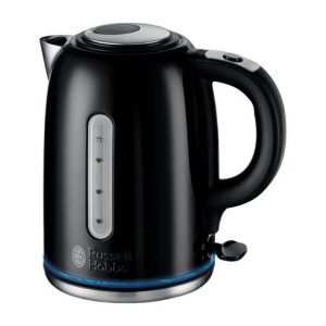 Russell Hobbs Quiet Boil 1.7L Kettle Brushed Stainless Steel Black