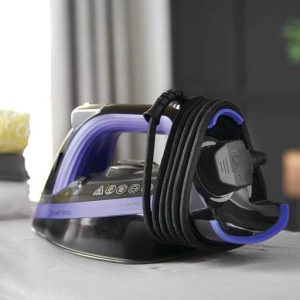 Russell Hobbs 2400W Easy Store Pro Wrap Steam Iron White/ Purple