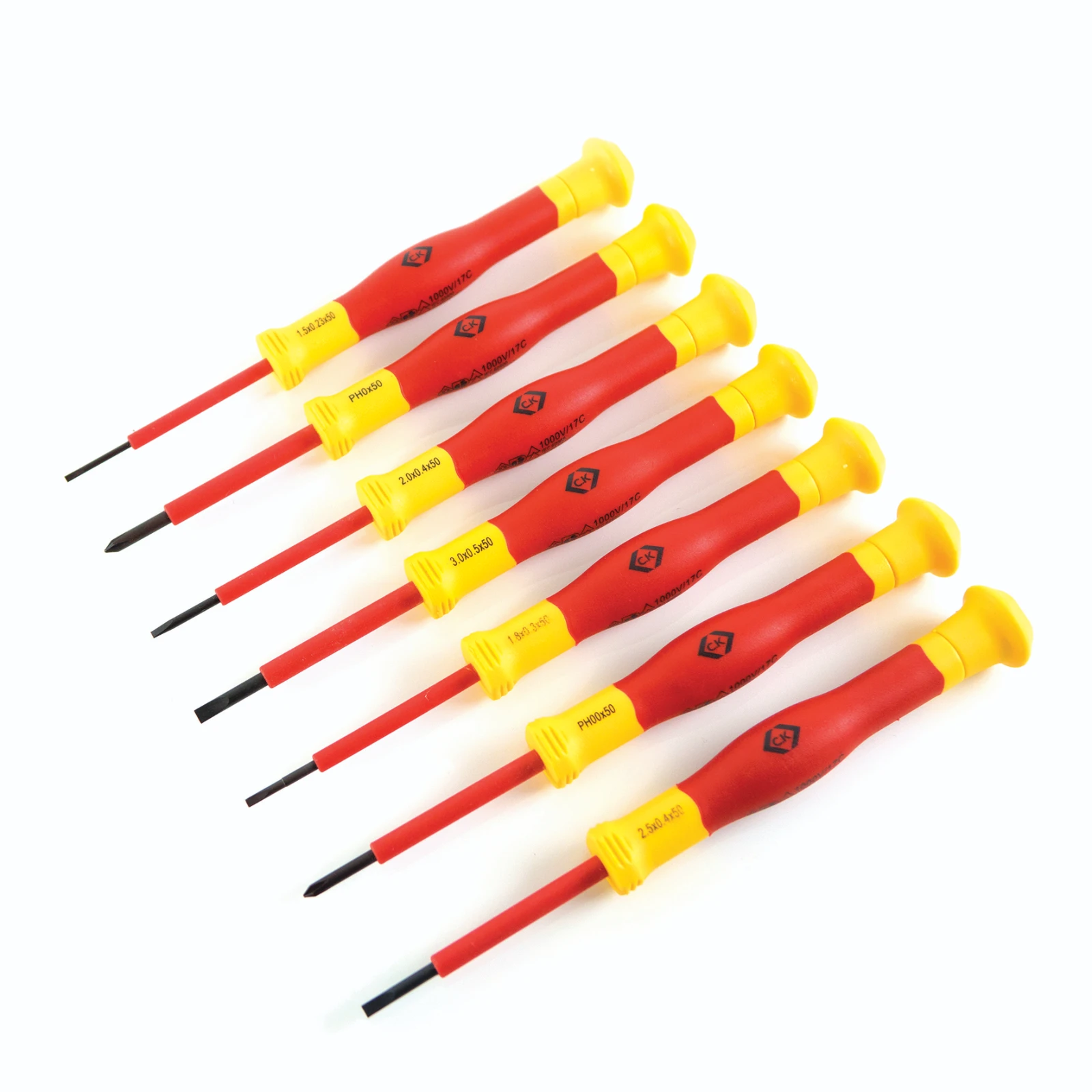CK Tools T4897 VDE Precision Screwdriver 7 Piece Set