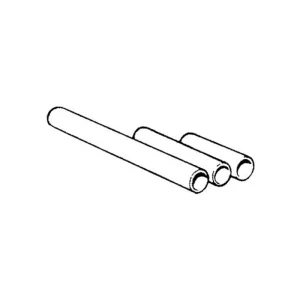 Steeple 41350 White PVC Round Duct Pipe 100mm 4 Inch