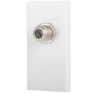 Module 1 Gang F Type Satellite Euro White