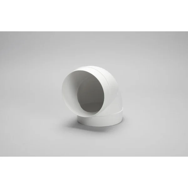 Steeple 44900 4" White PVC 90 Bend Connector 100mm Pipe - Image 2