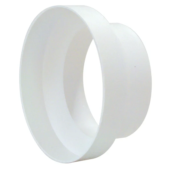 Steeple 65118 White PVC Circular Reducer Adapter 150mm (6") to 125mm (5") Pipe - Image 2