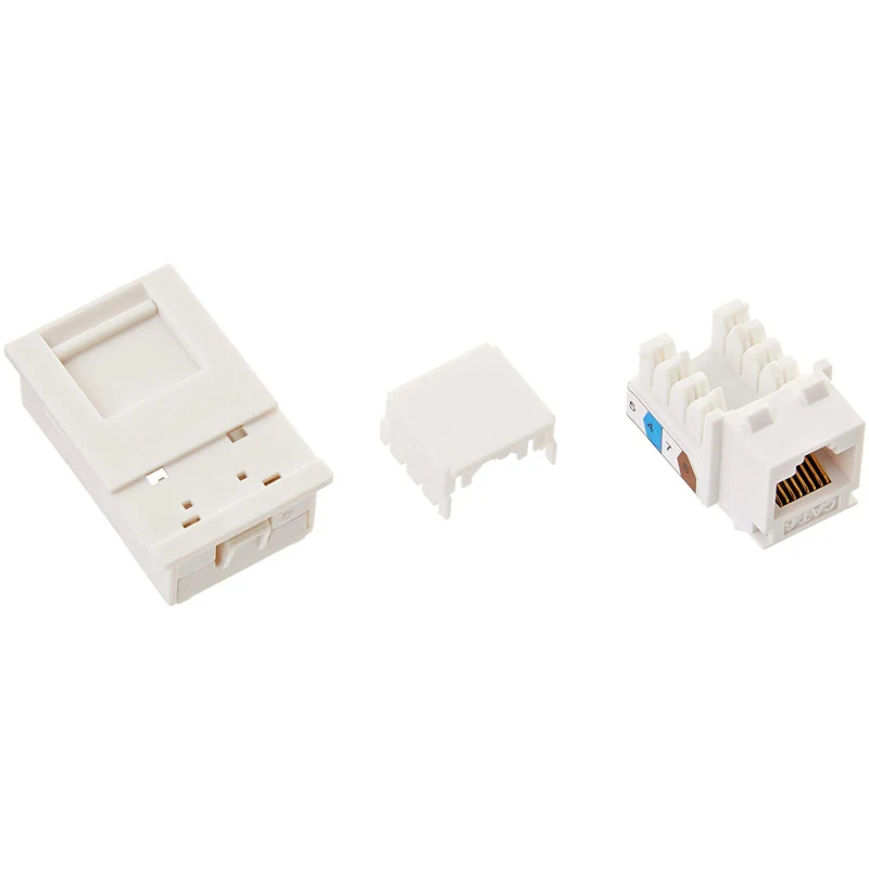 Datacom Socket Outlet 1 Module RJ45 Cat6 White