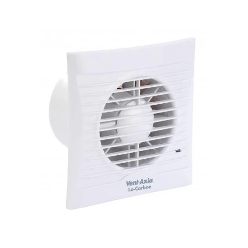 Vent Axia 441624A Fan Lo-Carbon Silhouette100B Panel 100mm White 2 Speed
