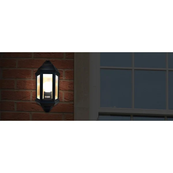 Steeple HL60B Outdoor Wall Half Lantern Polycarbonate 60W - Image 3