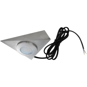 Eterna CLEDTRI 1.7W LED Under Cabinet Triangle Light Brushed Nickel