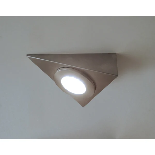 Eterna CLEDTRI 1.7W LED Under Cabinet Triangle Light Brushed Nickel - Image 3