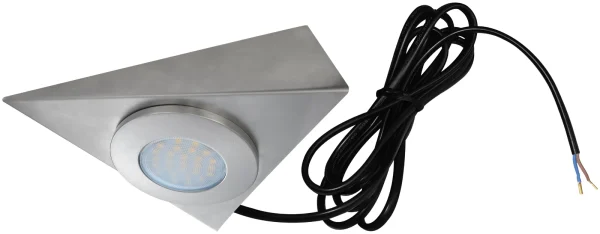Eterna CLEDTRI 1.7W LED Under Cabinet Triangle Light Brushed Nickel - Image 4