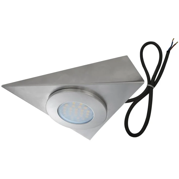 Eterna CLEDTRI 1.7W LED Under Cabinet Triangle Light Brushed Nickel - Image 5