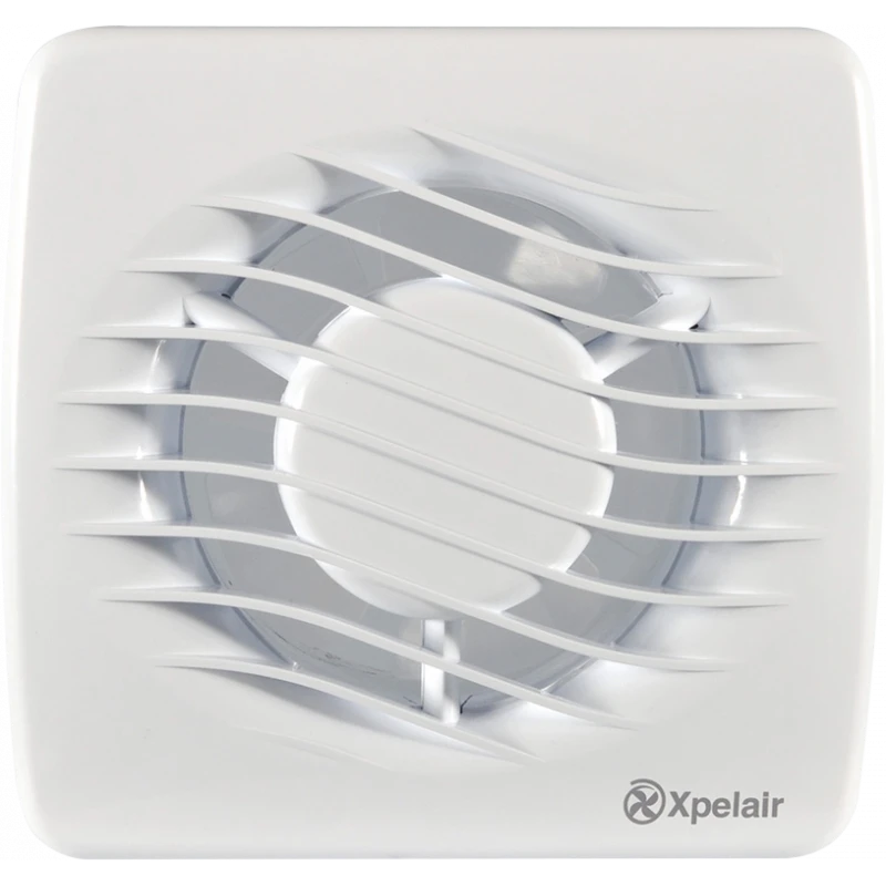 Xpelair 93026AW 100mm (4") Bathroom Extractor Fan Simply Silent 230V Axial Timer Square Cover - White