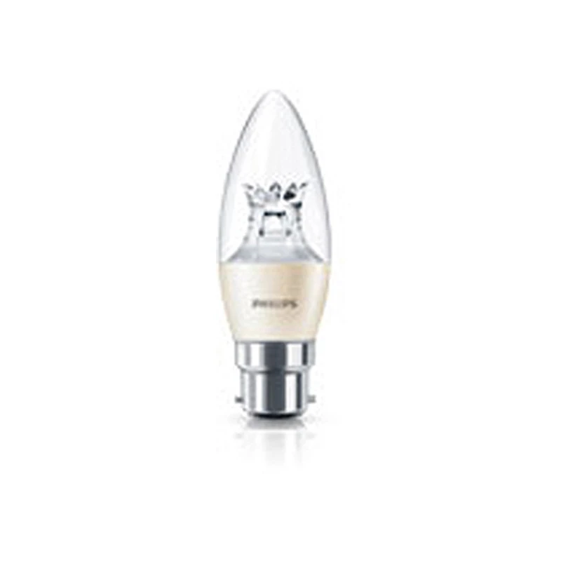 Philips Master LED Clear Candle Bulb 5.5W (Equiv to 40W) B22 Dimtone (929002491199)