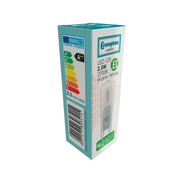 Crompton 3415 LED G9 Lamp 2.5W 2700K - Image 3