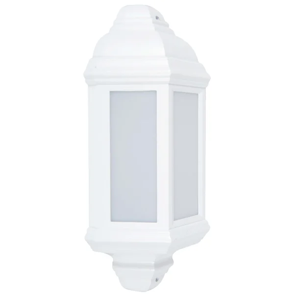 KSR Outdoor Lantern LED Half Wall 4000K 400lm 10W White Polycarbonate