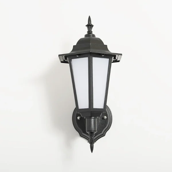 KSR Outdoor Wall Lantern LED Upward 7W Black Polycarbonate 4000K 370Lm - Image 5