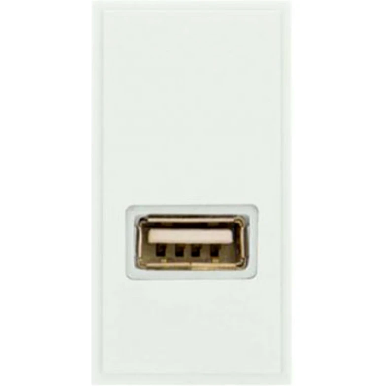 Polar White USB Throughput Module With Fly-Lead