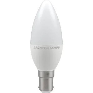 Crompton 11304 LED Candle Bulb 5.5W 2700K SBC B15d - Warm White