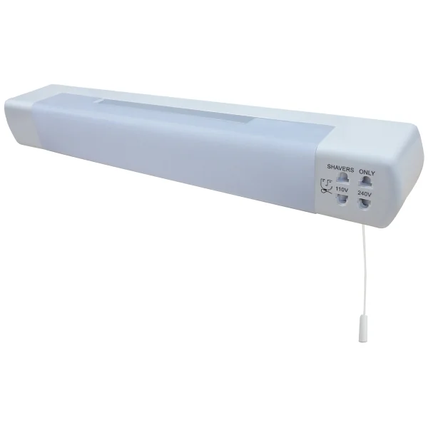 Eterna LEDSHDVO 6W LED Shaver Light with Dual Voltage Socket