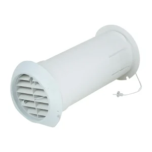 Manrose DHRIWKWBS Deluxe Internal Wall Kit White With Back Draught Shutter
