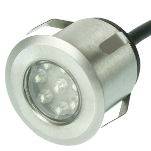 KSR Montoro Luminaire Recessed Round Decking LED 3000K IP65 0.8W 240V 22lm Stainless Steel