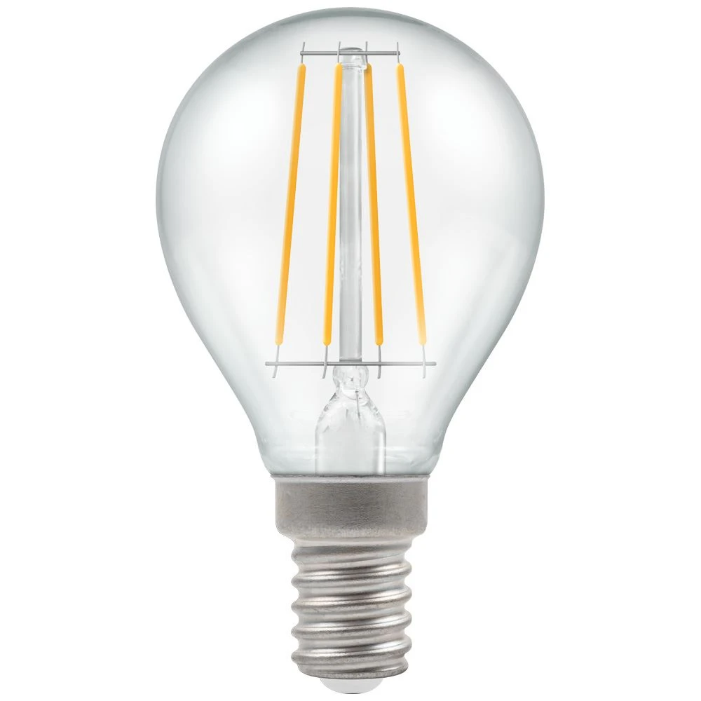Crompton 7246 LED Filament Light Bulb Round Dimmable