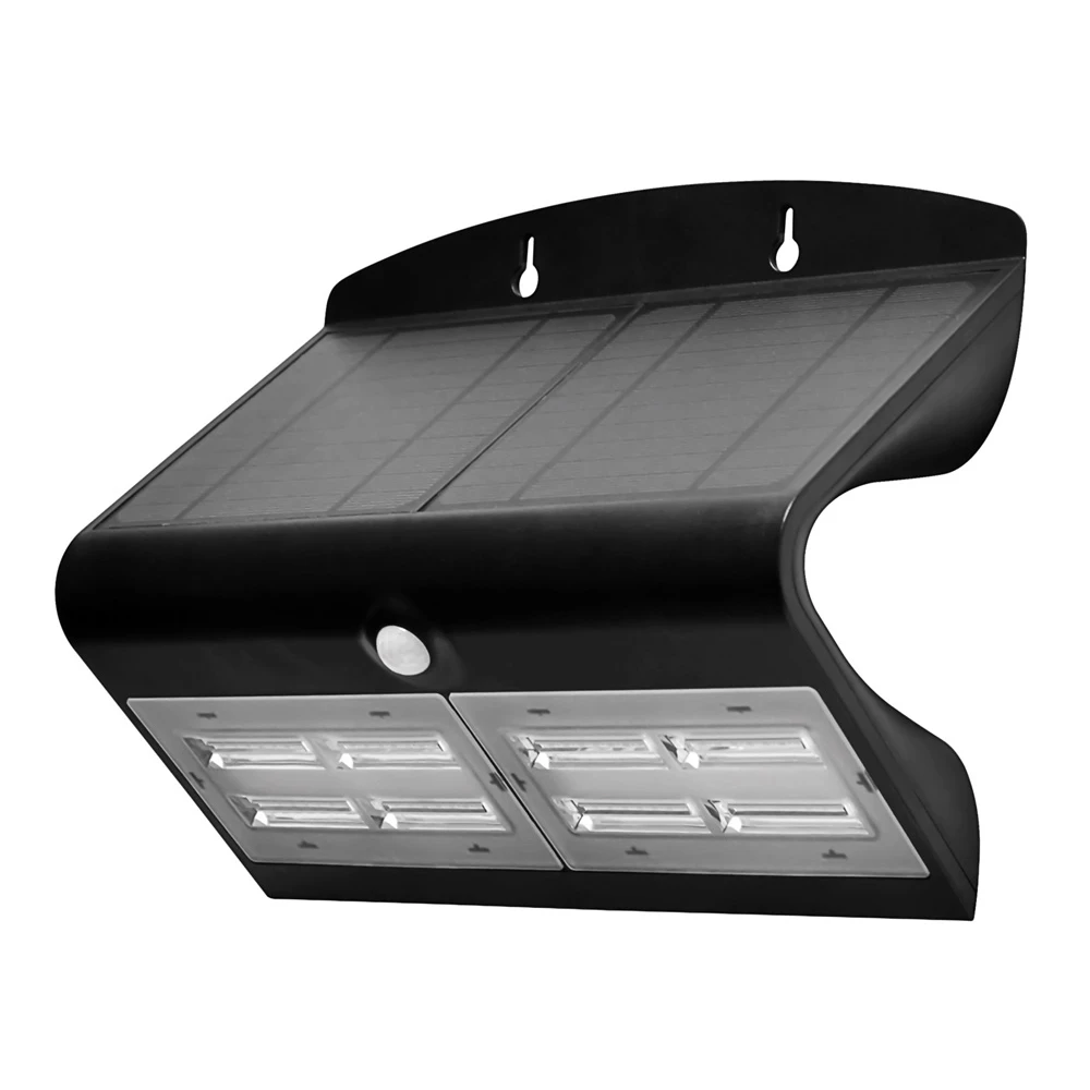 Solar Guardian PIR Wall Light Black IP44 6.8W 800Lm 4000K Standard