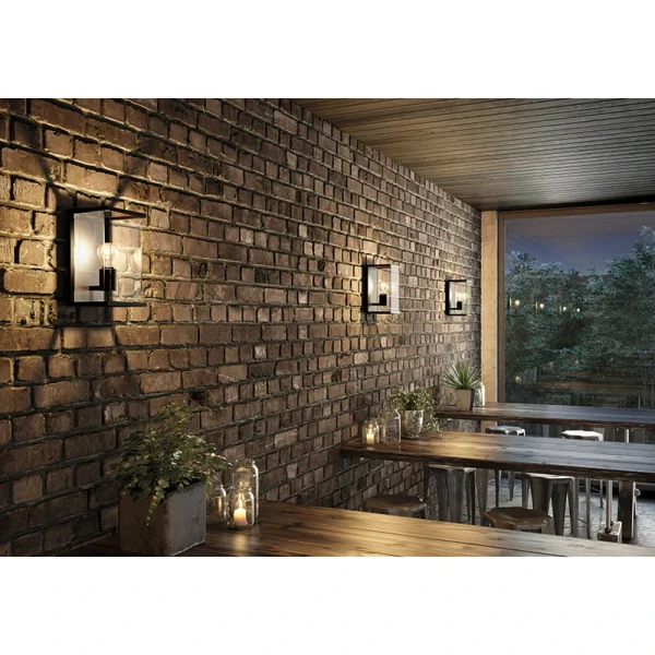 JCC JC17036BLK Outdoor Wall Lantern LED Square ES E27 15W - Image 4