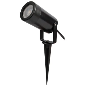 KSR Spotlight Spike Single 35W IP44 GU10 NO Lamp Black