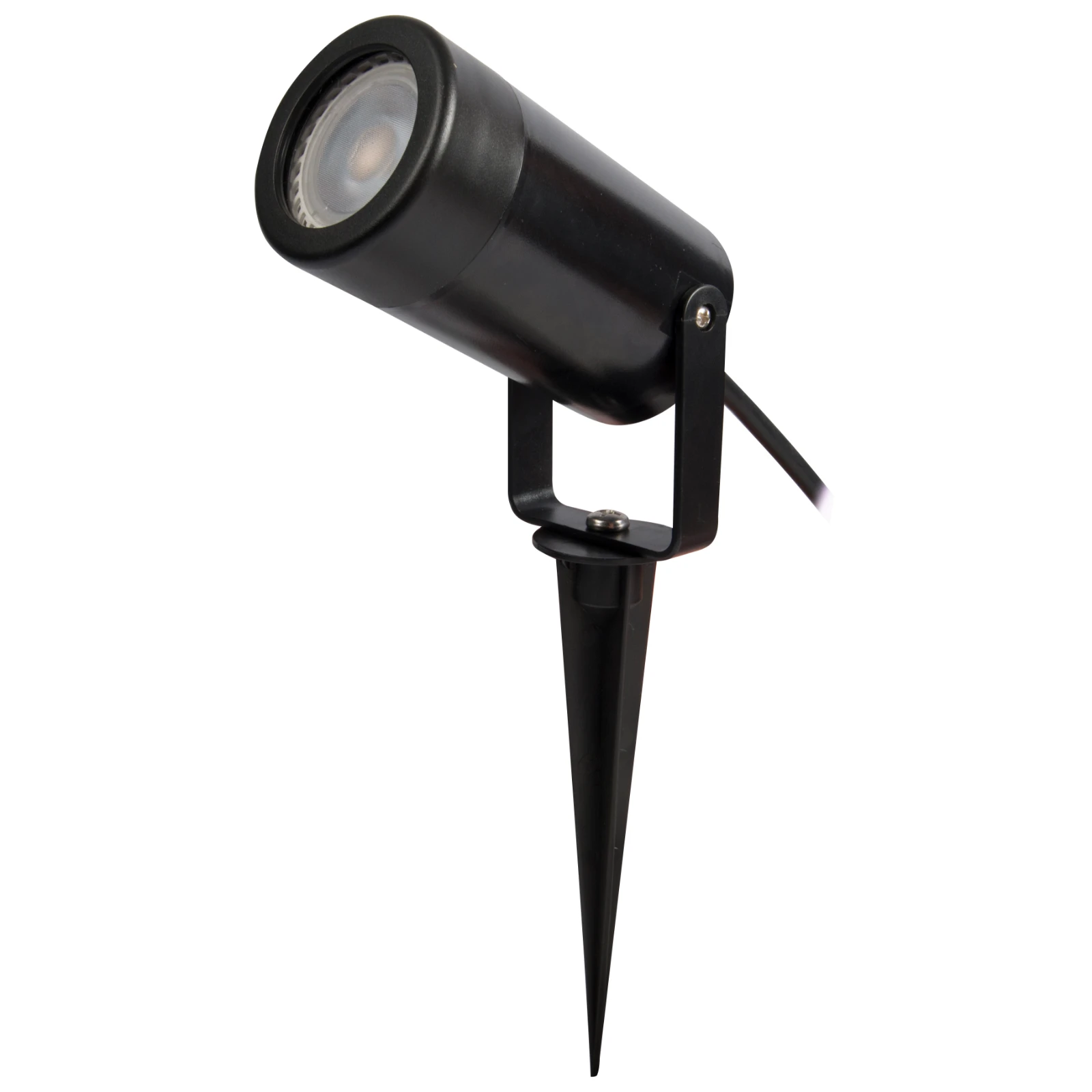KSR Spotlight Spike Single 35W IP44 GU10 NO Lamp Black
