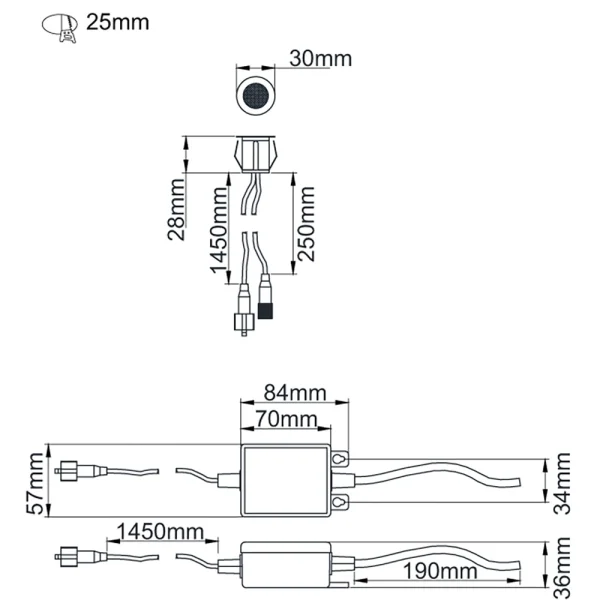 KSR KSR1333W/W Cabello LED Decking Kit - Warm White - Image 4