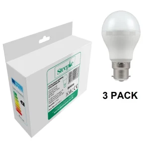 Steeple STGLSWWBC3PK LED Lamps TP 8.5W GLS BC 3000K - 3 Pack