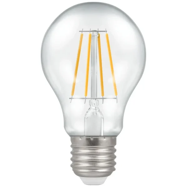 Steeple STFILGLSWWES3 LED GLS Filament Lamp Clear 7.5W Dimmable 2700K ES - 3 Pack - Image 3