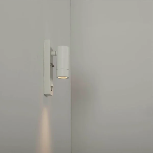 KSR Tulua III GU10 PIR Single Wall Light White