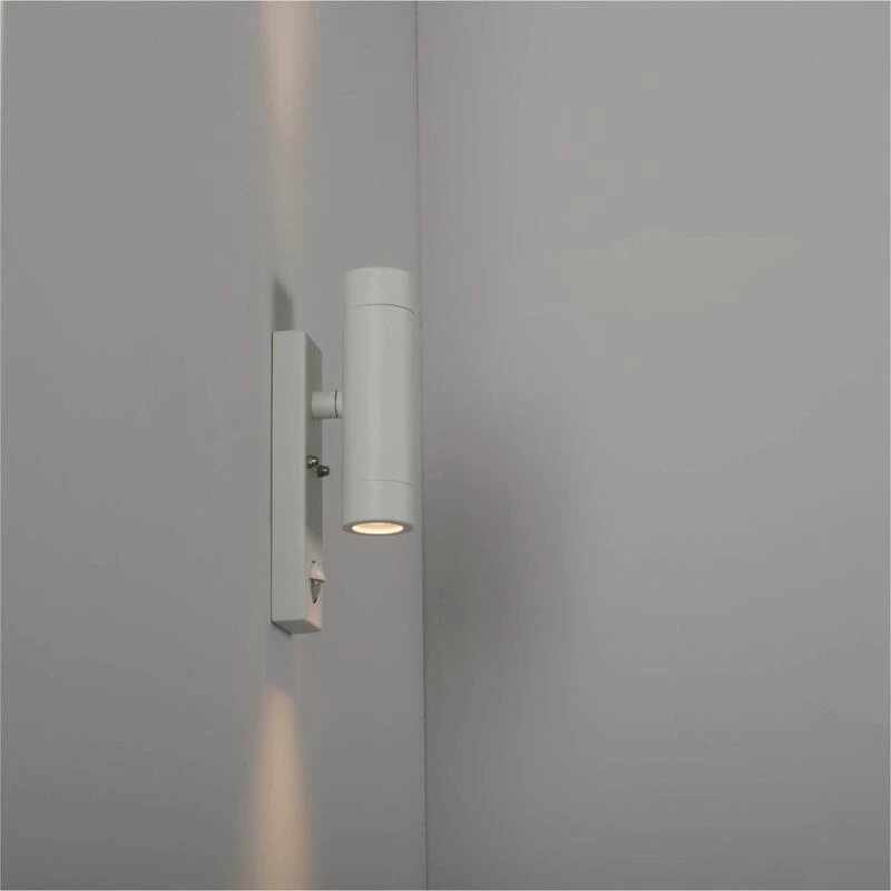 KSR Tulua III GU10 PIR Up and Down Wall Light White