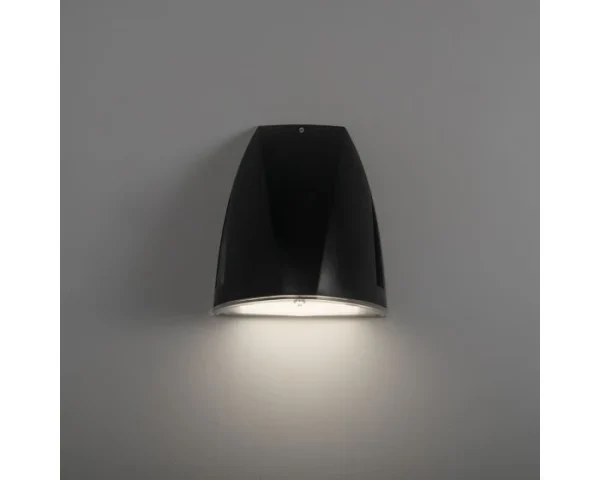 KSR Vicenza 25W 3Cct LED Wall Pack Complete With Photocell Black