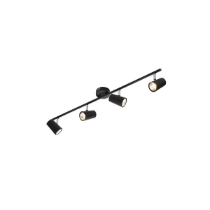 Forum INL-31723-BLK Harvey Spotlight 4 Light Bar Black