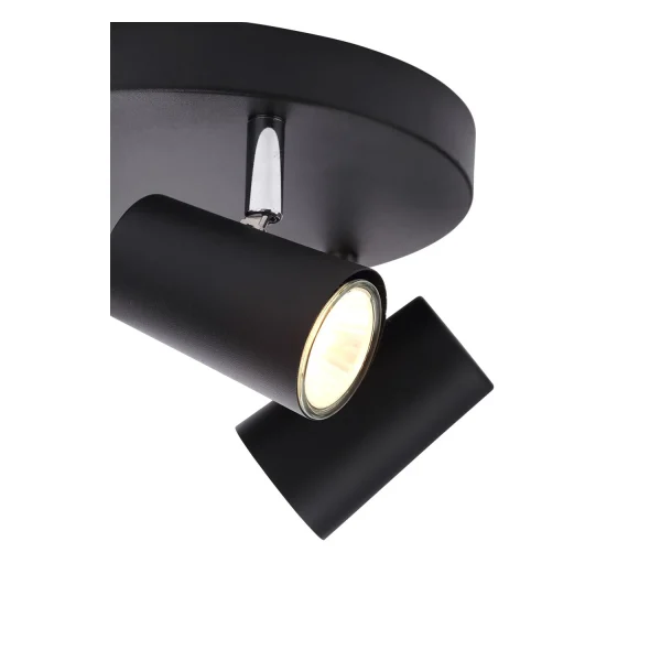 Forum INL-31776-BLK Harvey 3 Light Spotlight Plate GU10 - Black - Image 4