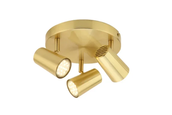 Forum INL-31776-SBRS Harvey Spotlight 3 Light Plate Satin Brass - Image 3