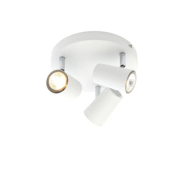 Forum INL-31776-WHT Harvey Spotlight 3 Light Plate White - Image 3