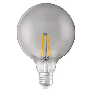 SMART 6W E27 Filament LED 125mm Globe Smoky 2500K